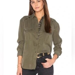 Free People Off Campus Button Down